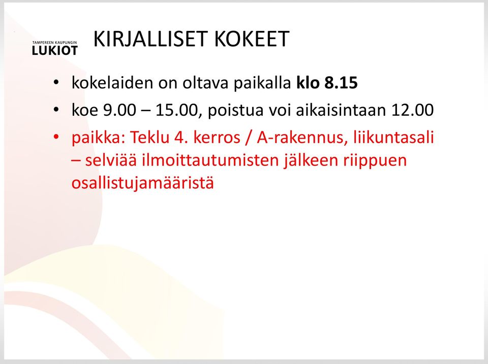 00 paikka: Teklu 4.