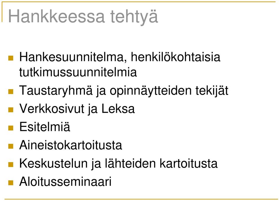 tekijät Verkkosivut ja Leksa Esitelmiä