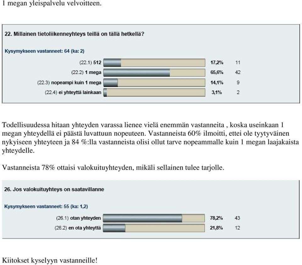 ei päästä luvattuun nopeuteen.