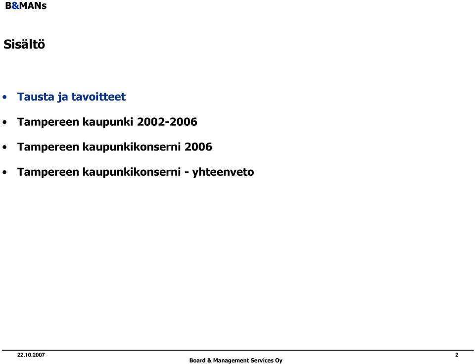 Tampereen kaupunkikonserni 2006