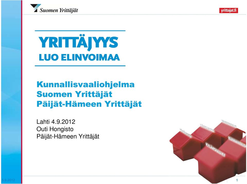 Yrittäjät Lahti 4.9.