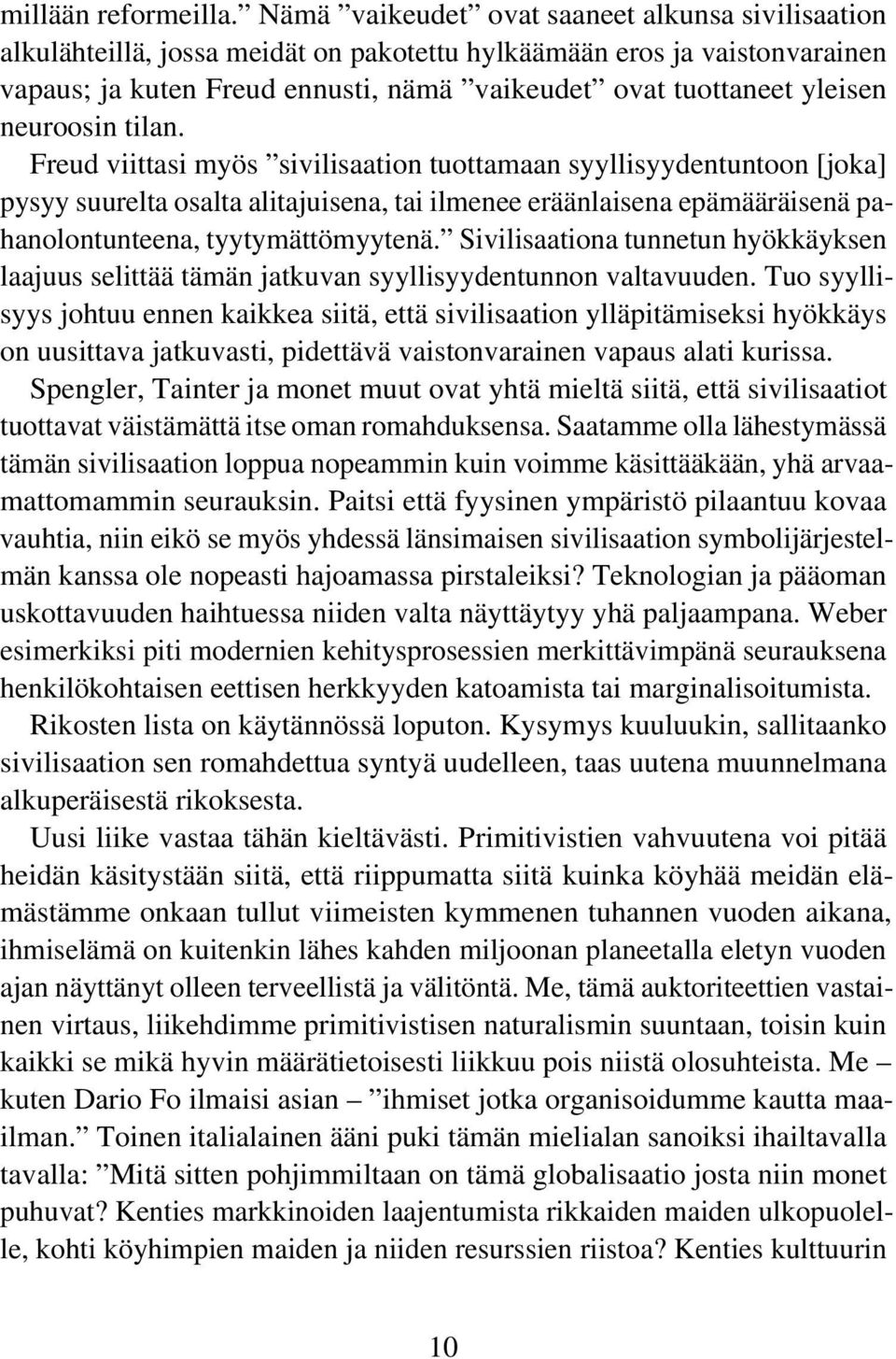 neuroosin tilan.