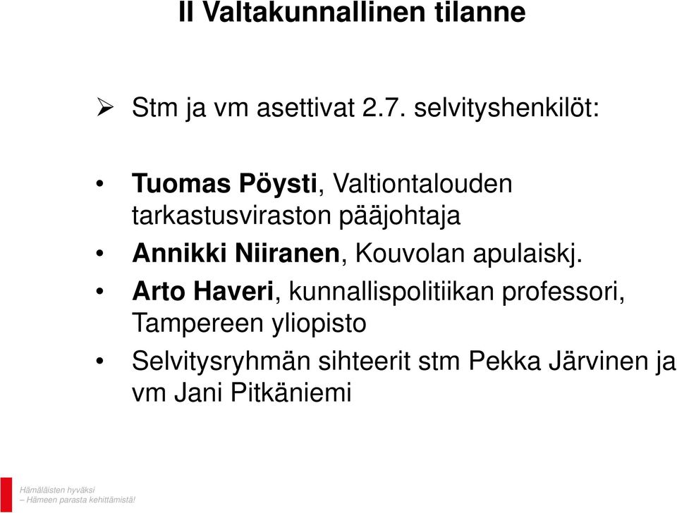 pääjohtaja Annikki Niiranen, Kouvolan apulaiskj.