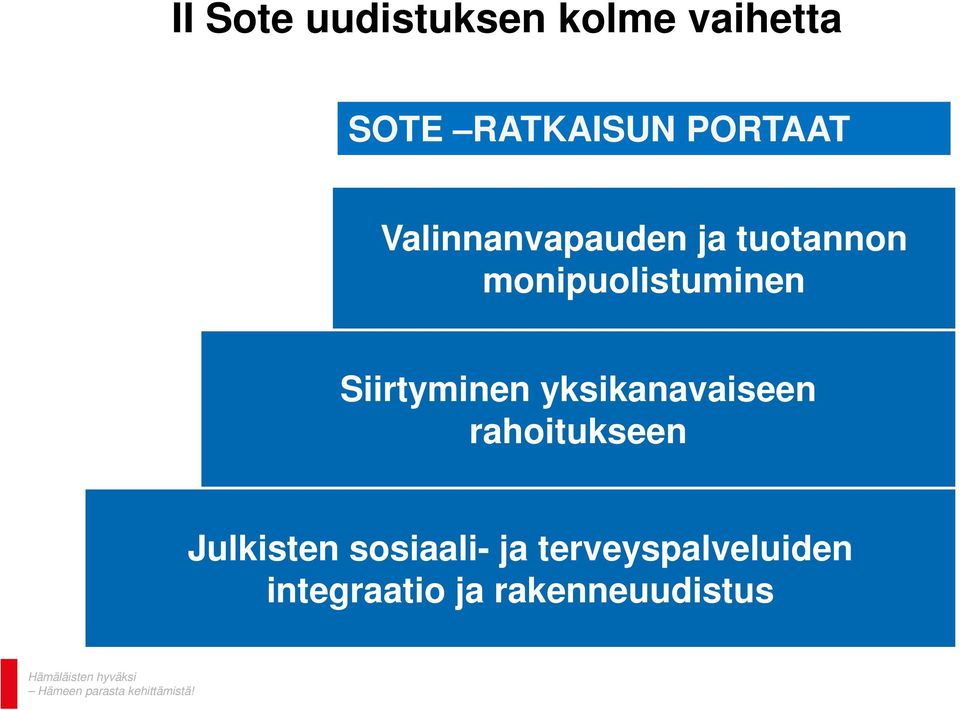 monipuolistuminen Siirtyminen yksikanavaiseen