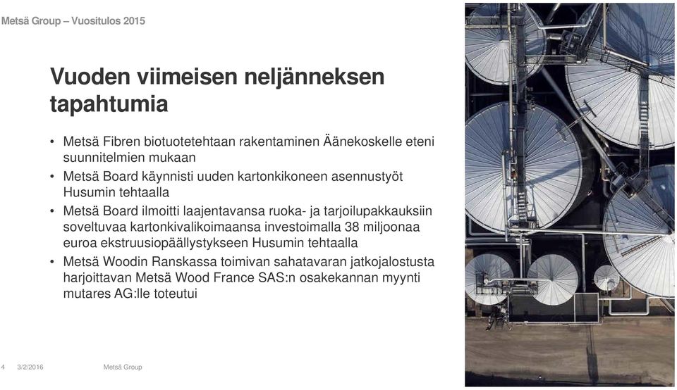 ruoka- ja tarjoilupakkauksiin soveltuvaa kartonkivalikoimaansa investoimalla 38 miljoonaa euroa ekstruusiopäällystykseen Husumin