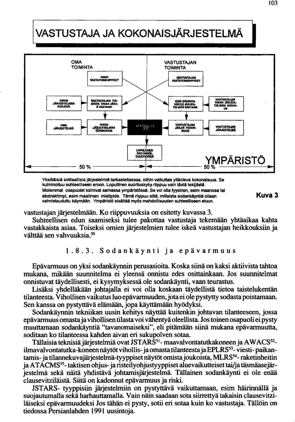 Molemmat osapuolet toimivat samassa ymparlslossa. Se voi olla fyysinen, eslm maanosa tai abslraktlmpl, esim maailman mielipide.