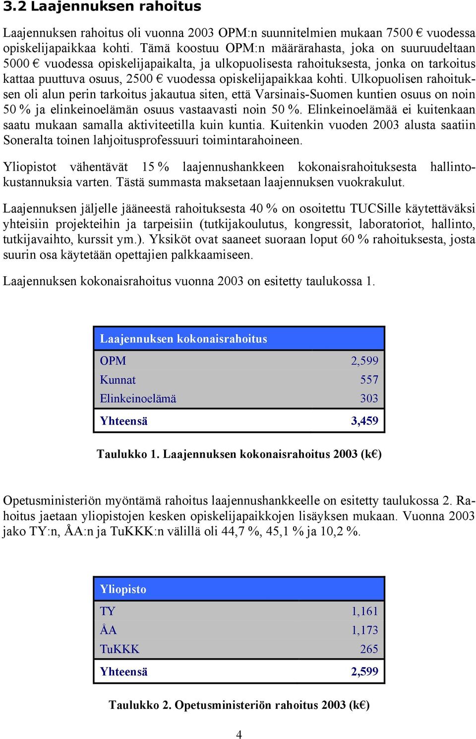 kohti. Ulkopuolisen rahoituksen oli alun perin tarkoitus jakautua siten, että Varsinais-Suomen kuntien osuus on noin 50 % ja elinkeinoelämän osuus vastaavasti noin 50 %.