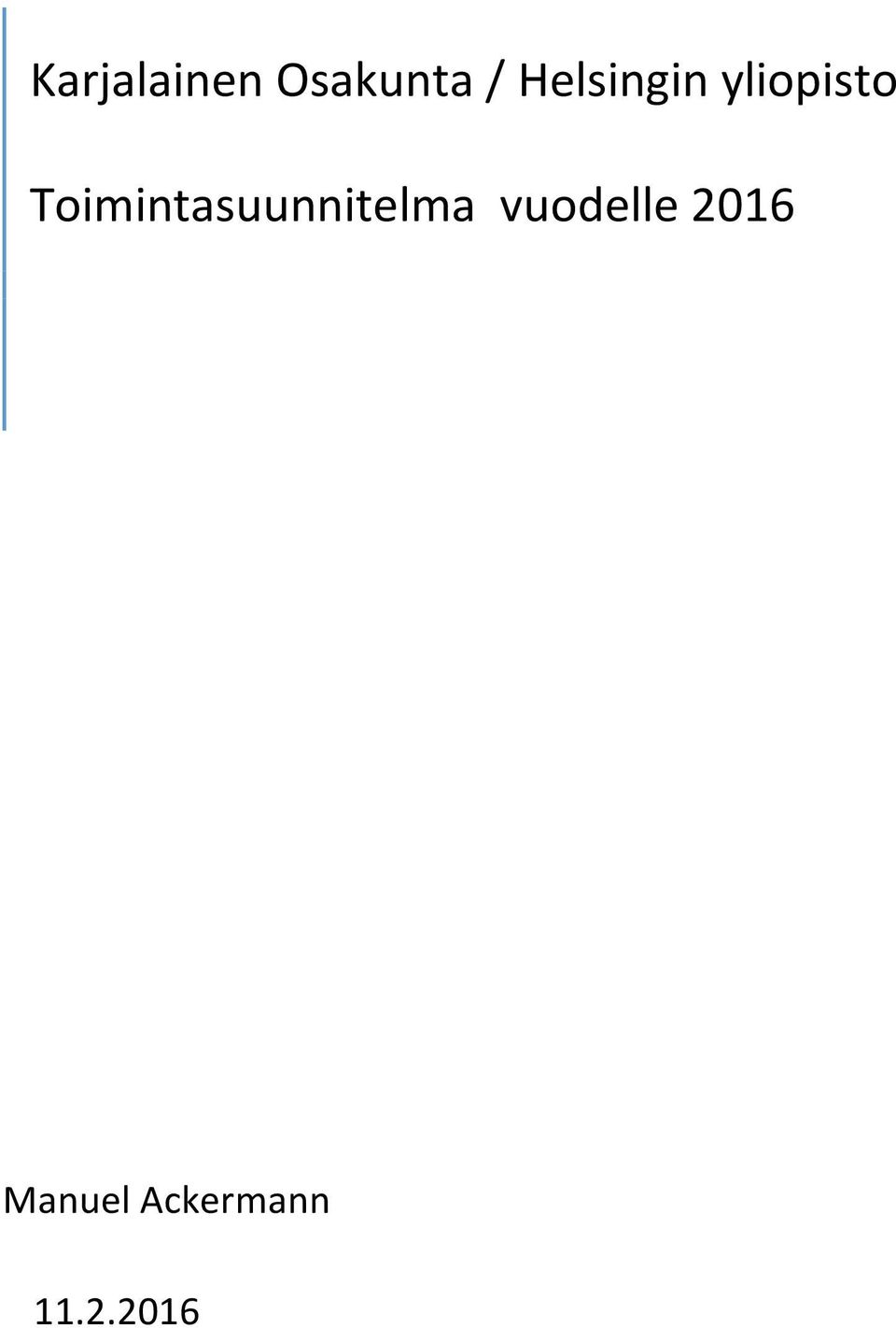 Toimintasuunnitelma