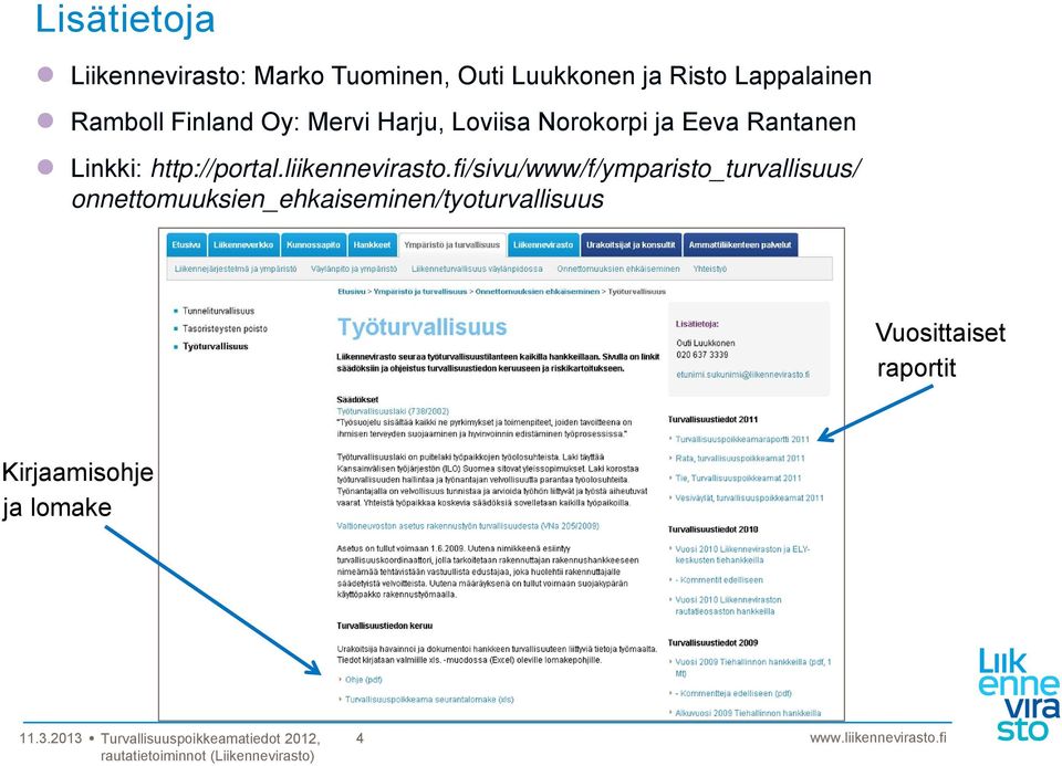 Linkki: http://portal.liikennevirasto.
