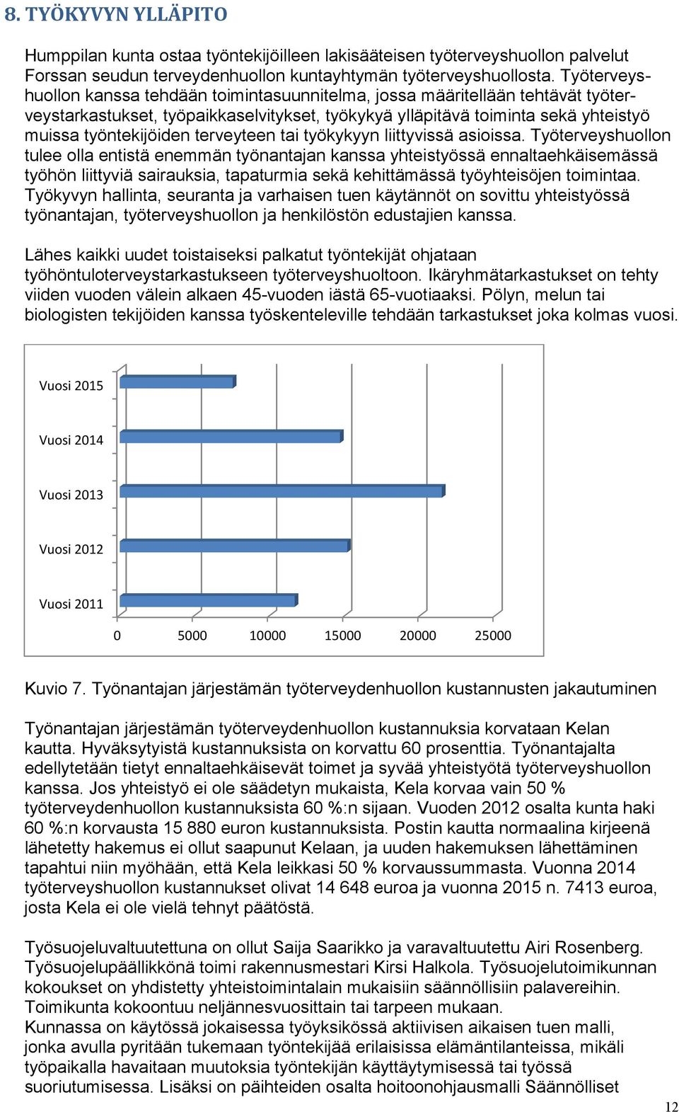 terveyteen tai työkykyyn liittyvissä asioissa.