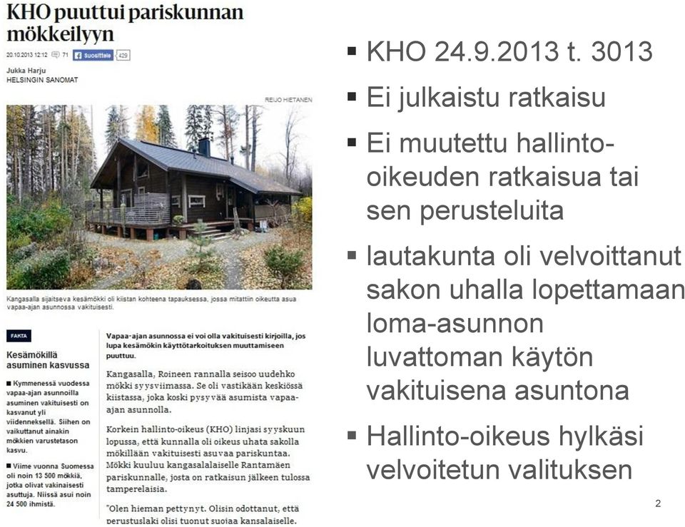 ratkaisua tai sen perusteluita lautakunta oli velvoittanut sakon