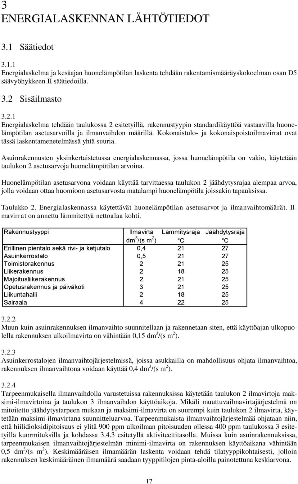 Kokonaistulo- ja kokonaispoistoilmavirrat ovat tässä laskentamenetelmässä yhtä suuria.