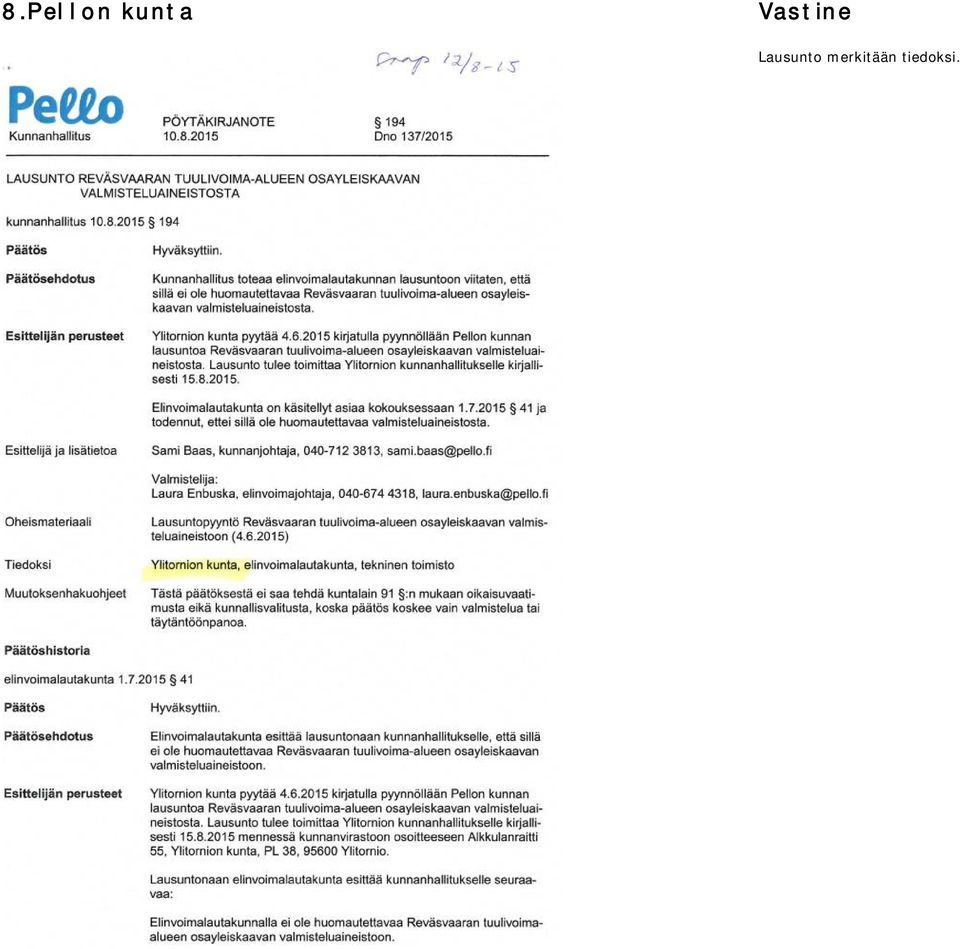 Vastine