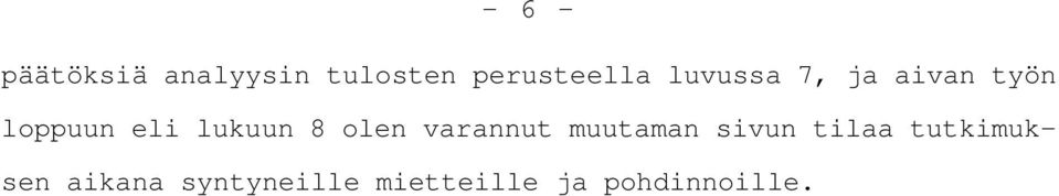 olen varannut muutaman sivun tilaa