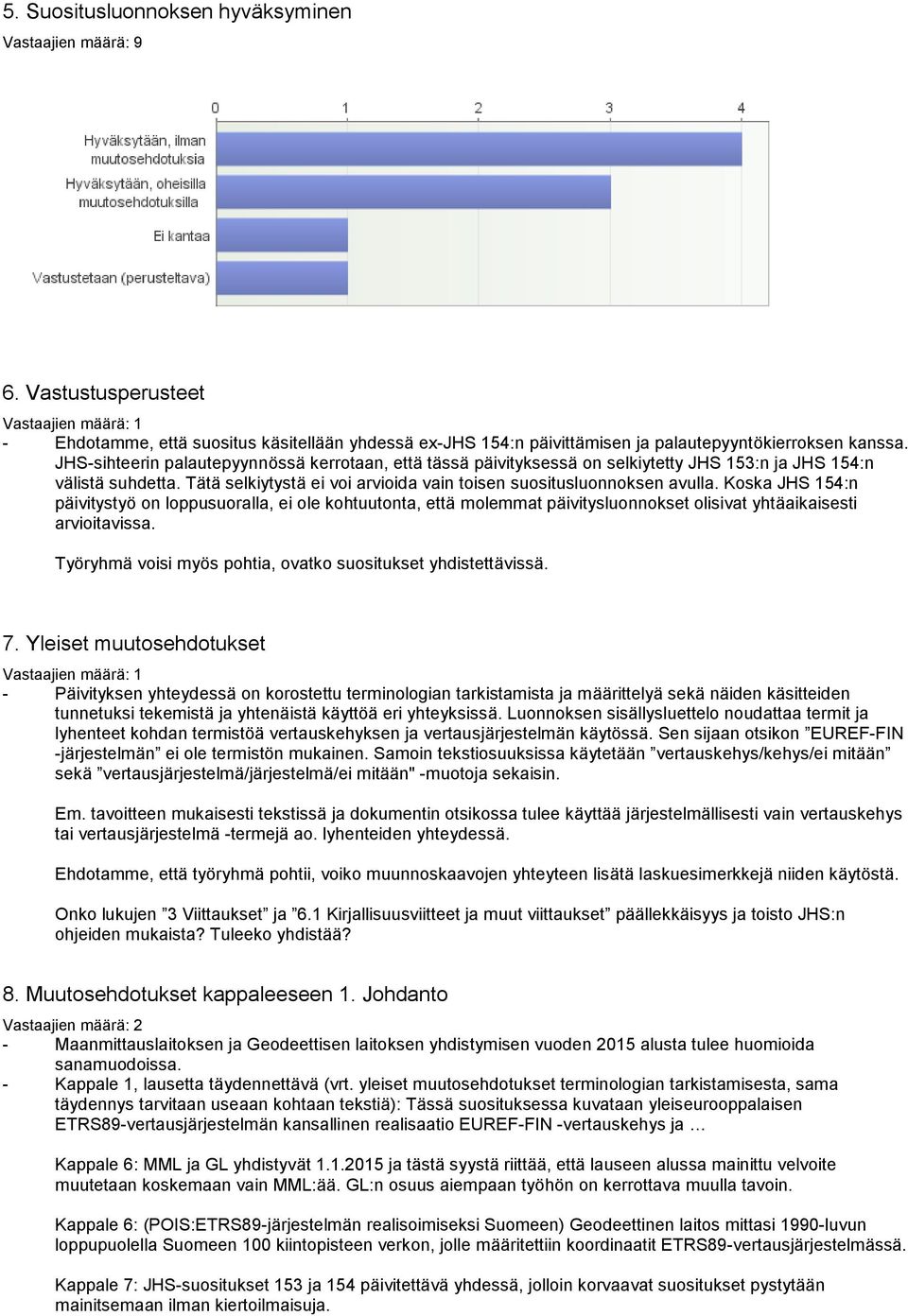 Koska JHS 154:n päivitystyö on loppusuoralla, ei ole kohtuutonta, että molemmat päivitysluonnokset olisivat yhtäaikaisesti arvioitavissa.