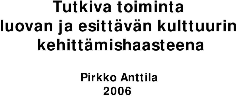 kulttuurin