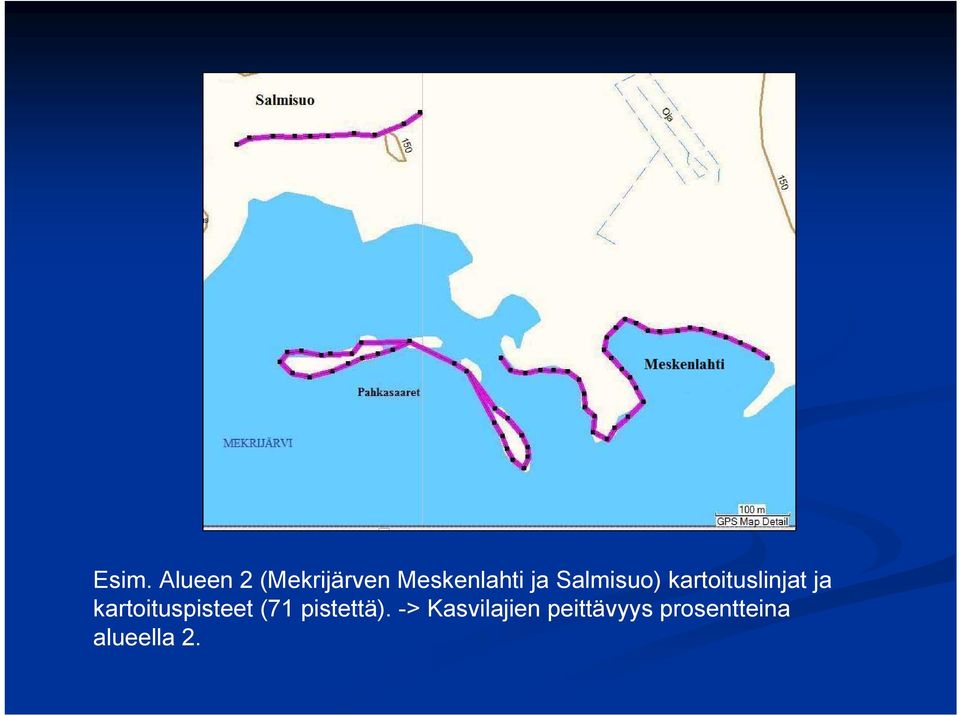 kartoituslinjat ja kartoituspisteet