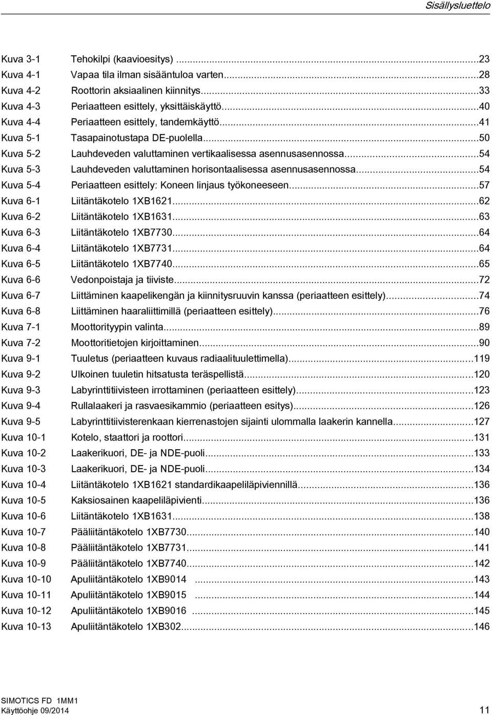 ..54 Kuva 5-3 Lauhdeveden valuttaminen horisontaalisessa asennusasennossa...54 Kuva 5-4 Periaatteen esittely: Koneen linjaus työkoneeseen...57 Kuva 6-1 Liitäntäkotelo 1XB1621.