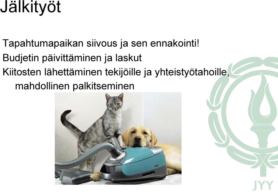 Budjetin päivittäminen ja laskut