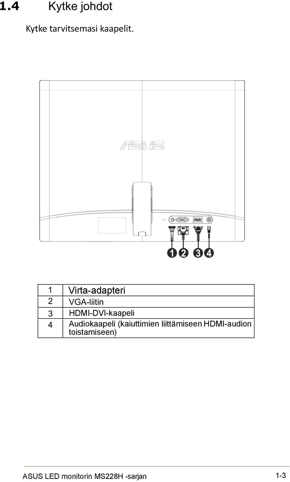 HDMI-DVI-kaapeli Audiokaapeli (kaiuttimien