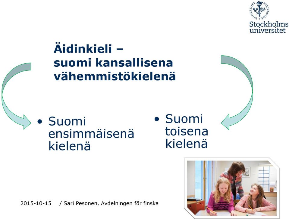 vähemmistökielenä Suomi