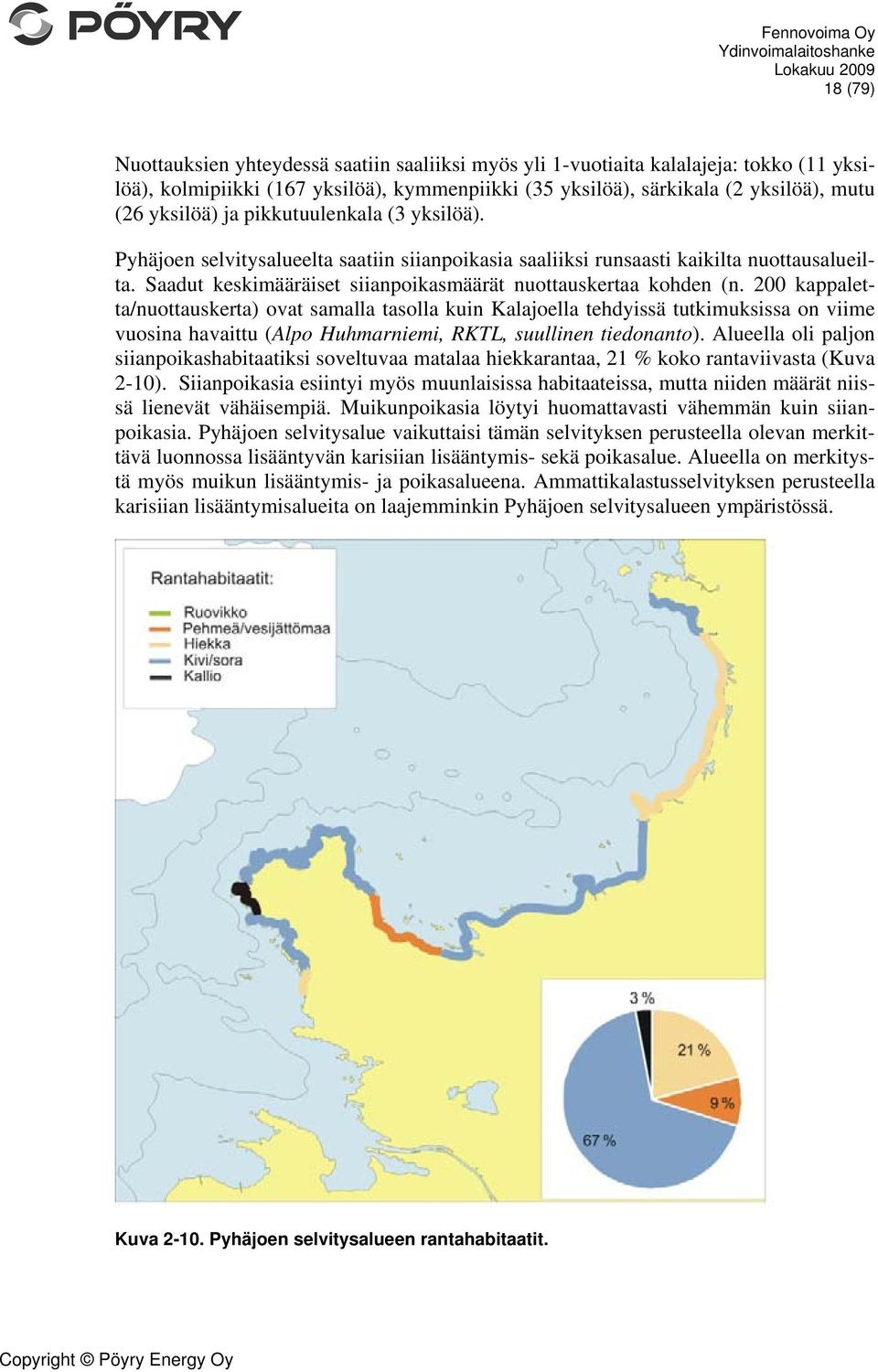 200 kappaletta/nuottauskerta) ovat samalla tasolla kuin Kalajoella tehdyissä tutkimuksissa on viime vuosina havaittu (Alpo Huhmarniemi, RKTL, suullinen tiedonanto).