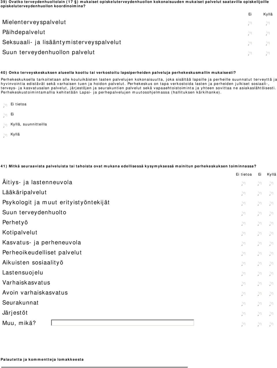 perhekeskusmallin mukaisesti?