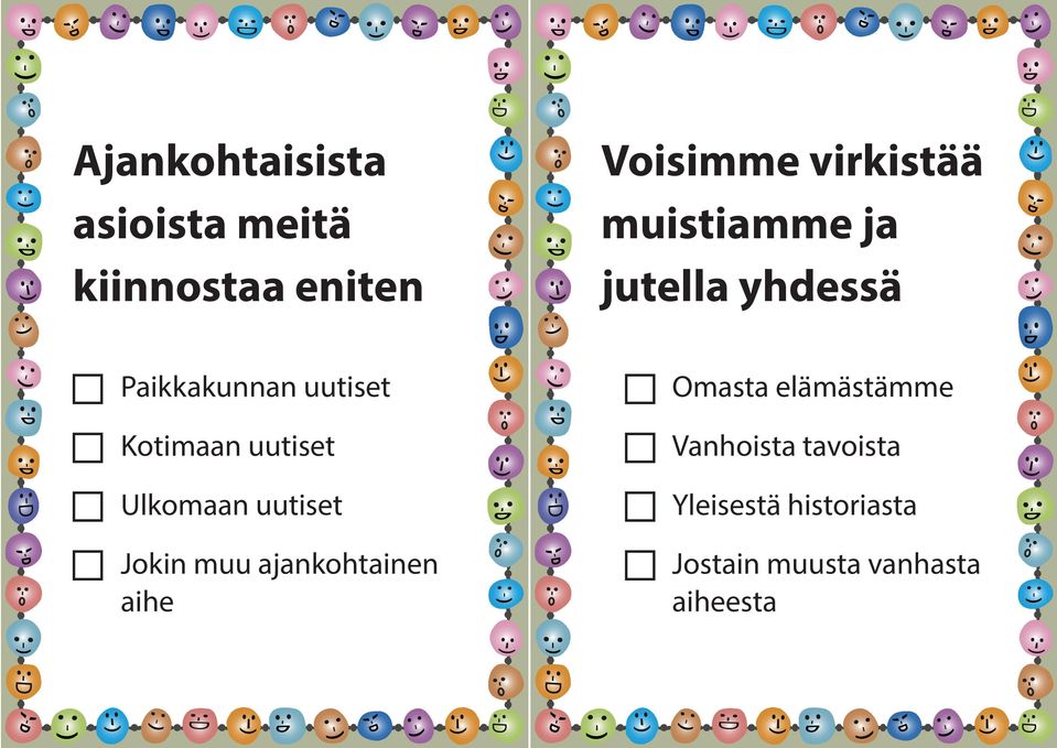 Ulkomaan uutiset Jokin muu ajankohtainen aihe Omasta elämästämme