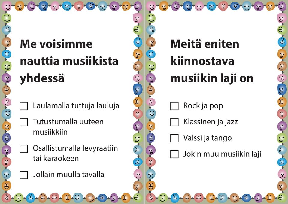 musiikkiin Osallistumalla levyraatiin tai karaokeen Rock ja pop