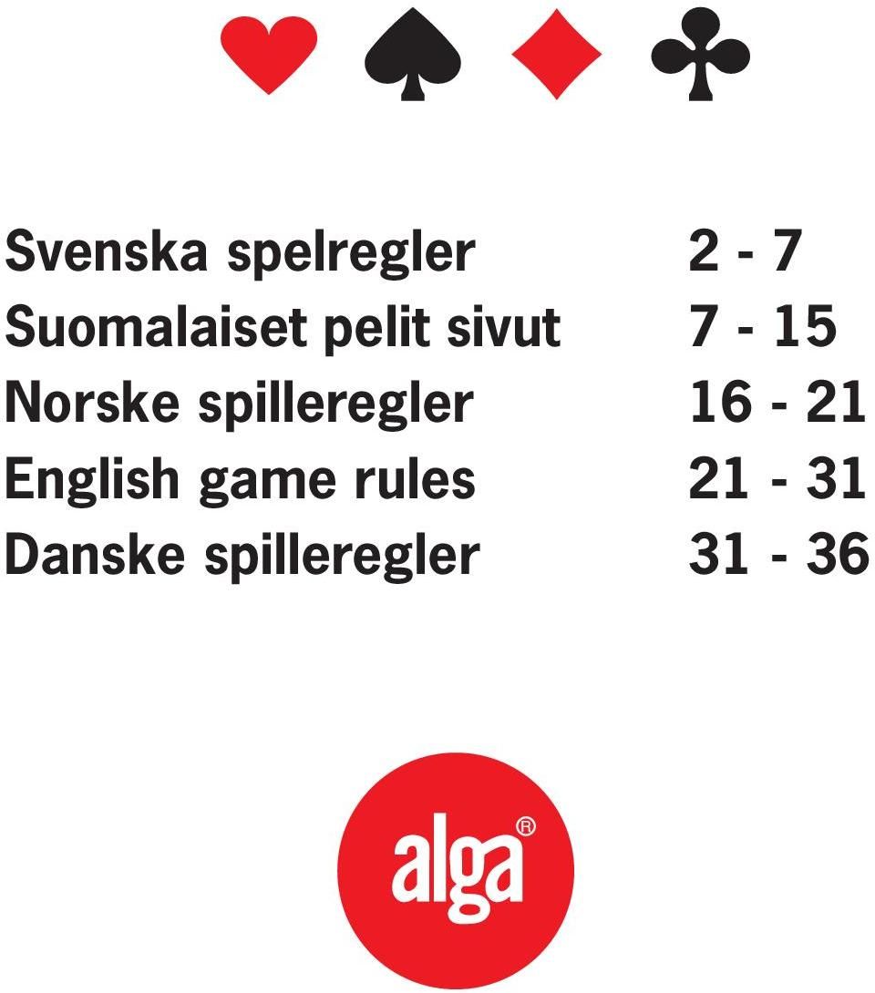 Norske spilleregler 16-21