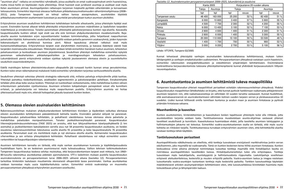 Esimerkiksi käynnissä olevassa hallituksen pitkäaikaisasunnottomuuden vähentämisohjelmassa (2008 2011), josta Tampereen kaupunki on tehnyt valtion kanssa aiesopimuksen, asuntoloiden käytöstä