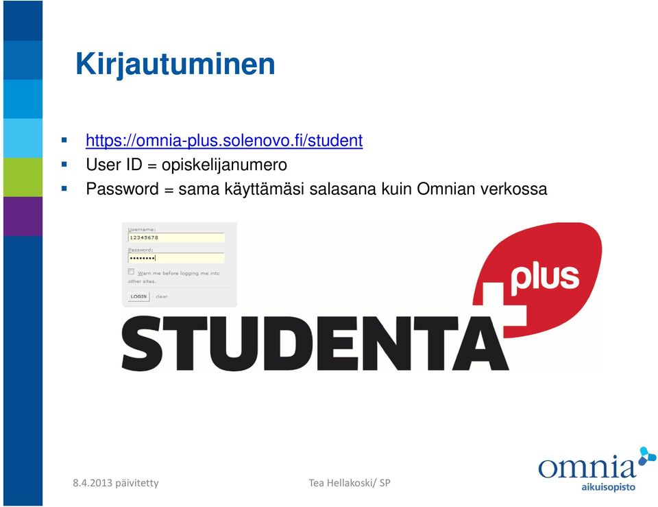 fi/student User ID =