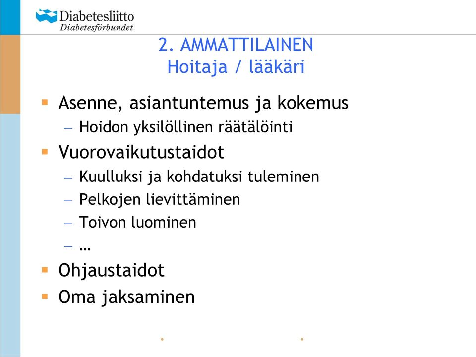 räätälöinti Vuorovaikutustaidot Kuulluksi ja