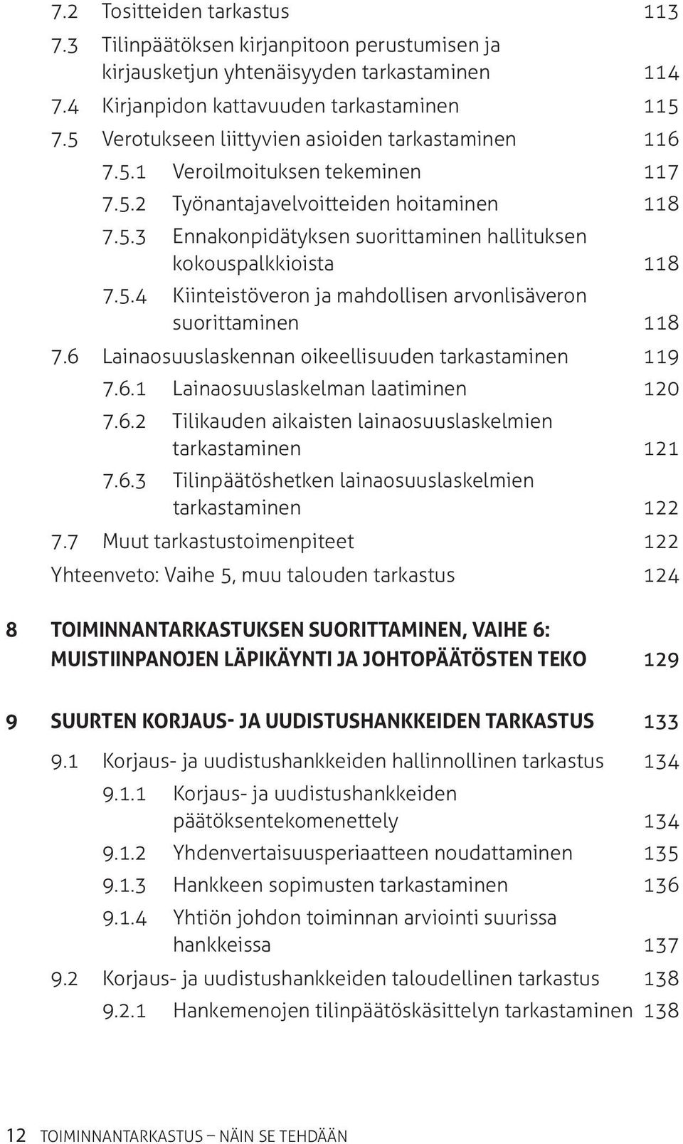 5.4 Kiinteistöveron ja mahdollisen arvonlisäveron suorittaminen 118 7.6 Lainaosuuslaskennan oikeellisuuden tarkastaminen 119 7.6.1 Lainaosuuslaskelman laatiminen 120 7.6.2 Tilikauden aikaisten lainaosuuslaskelmien tarkastaminen 121 7.