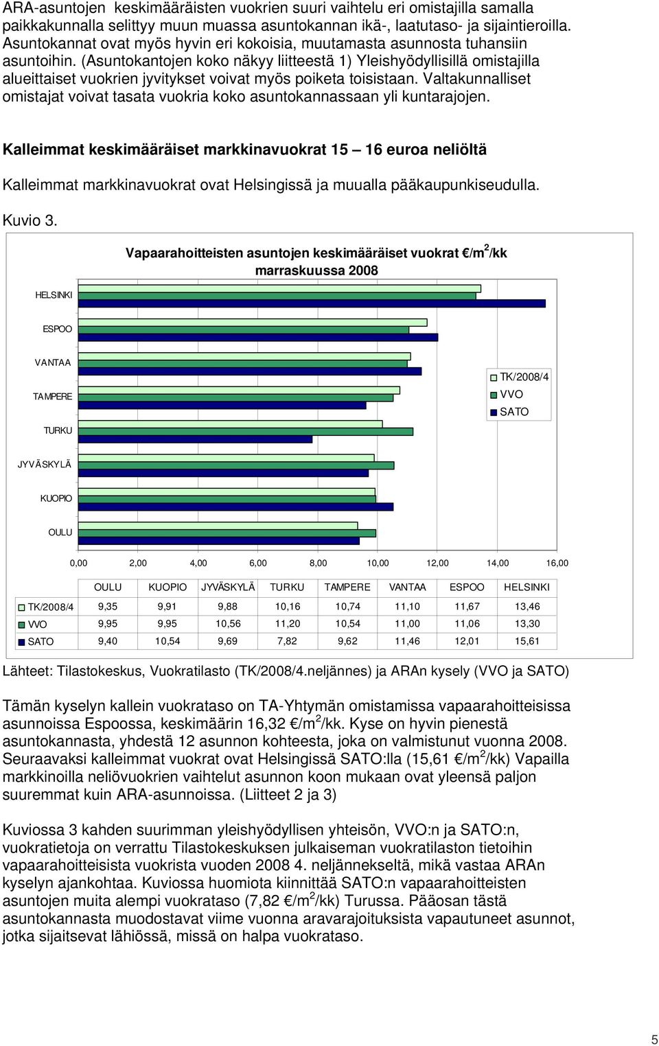 (Asuntokantojen koko näkyy liitteestä 1) Yleishyödyllisillä omistajilla alueittaiset vuokrien jyvitykset voivat myös poiketa toisistaan.