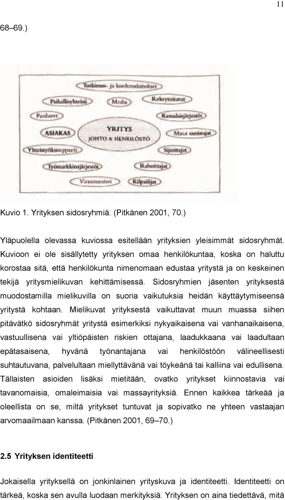Sidosryhmien jäsenten yrityksestä muodostamilla mielikuvilla on suoria vaikutuksia heidän käyttäytymiseensä yritystä kohtaan.