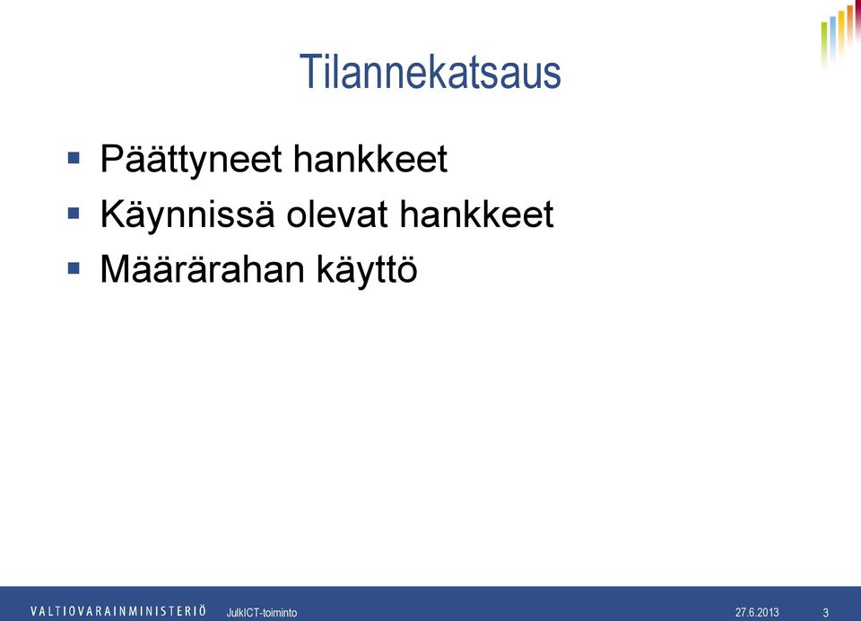 Käynnissä olevat