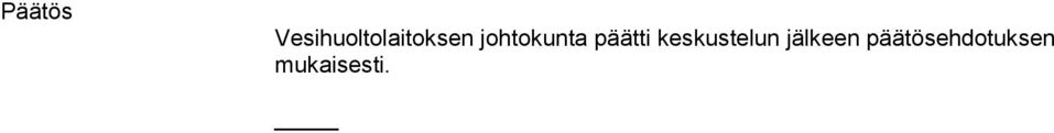 johtokunta päätti