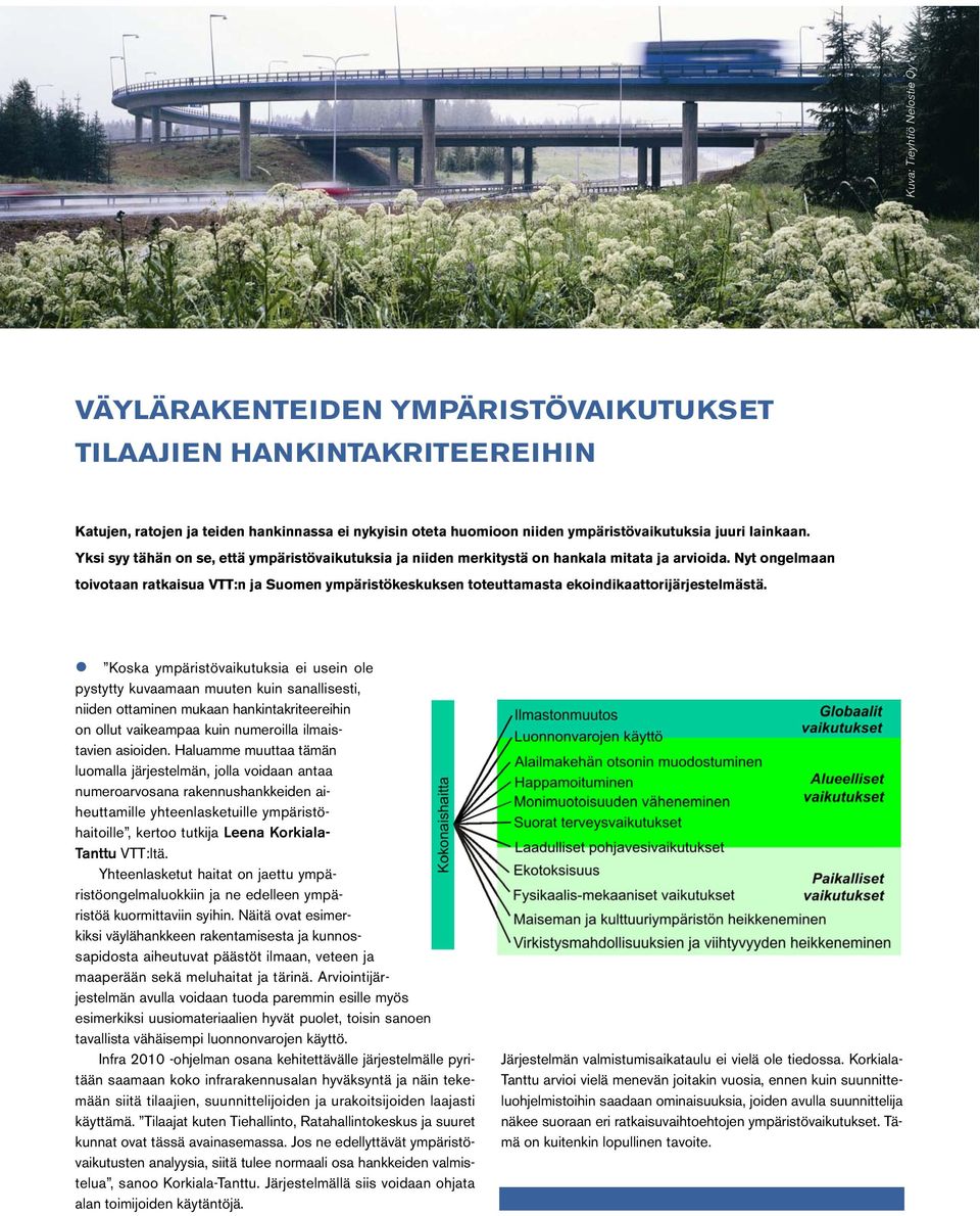 Nyt ongelmaan toivotaan ratkaisua VTT:n ja Suomen ympäristökeskuksen toteuttamasta ekoindikaattorijärjestelmästä.