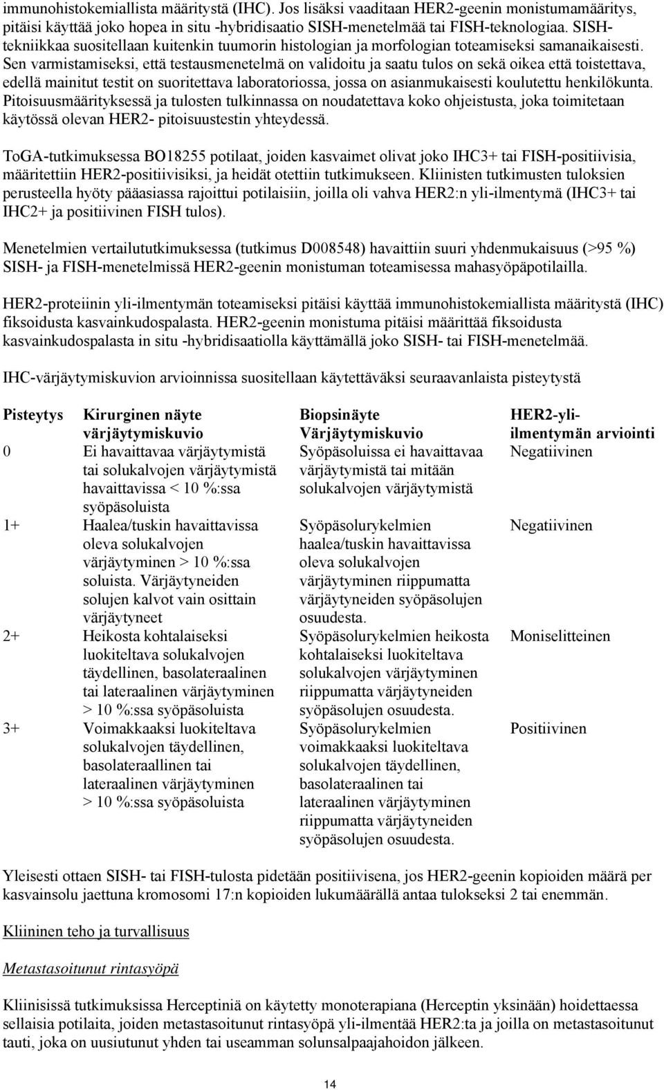 Sen varmistamiseksi, että testausmenetelmä on validoitu ja saatu tulos on sekä oikea että toistettava, edellä mainitut testit on suoritettava laboratoriossa, jossa on asianmukaisesti koulutettu