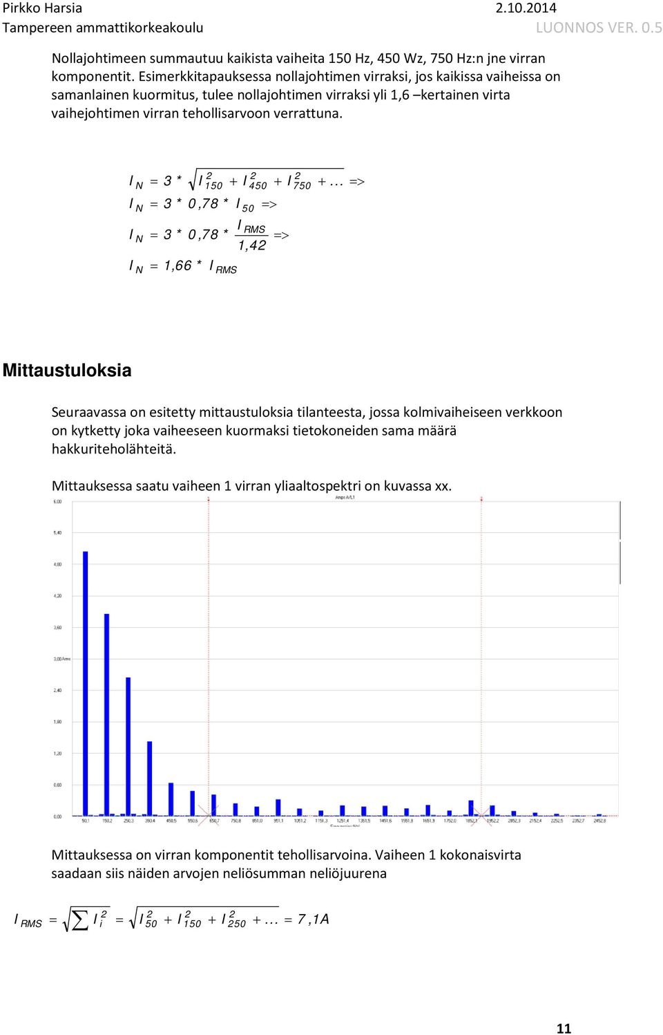 N N N N = 3 * 150 = 3 * 0,78 * = 1,66 * RMS + 450 50 => + RMS = 3 * 0,78 * => 1,4 750 +.
