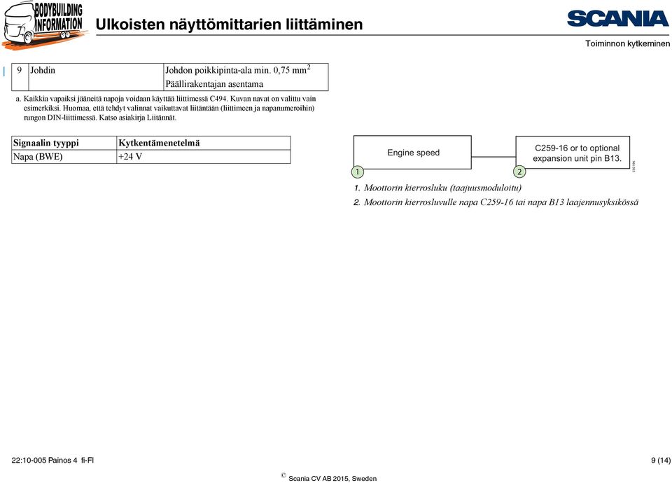 Katso asiakirja Liitännät.