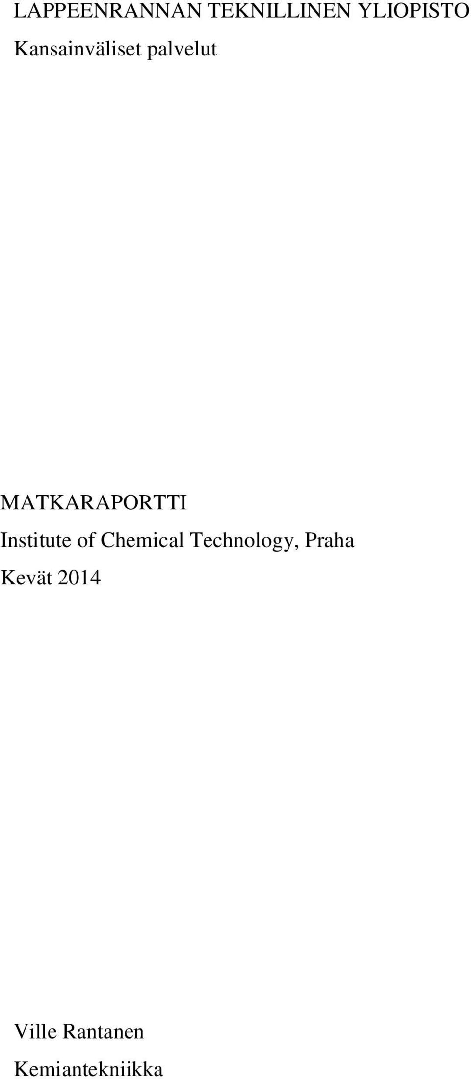 Institute of Chemical Technology,