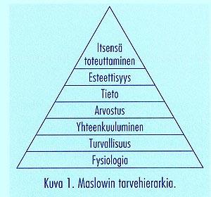 Yksilön perustarpeet (Maslow 1970) Mitä minä