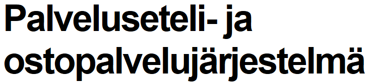 PSOP Palveluntuottajan ohje Kouvolan ohjeistus järjestelmän käyttöön Fysioterapian palveluseteli Verisohistoria: Pvm Versio Tekijä Kommentit 14.4.2015 1.