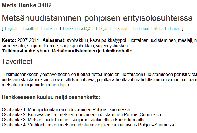 Tutkimus ja suositus 15.12.