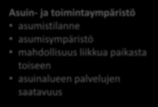 Mittarin muuttujat 1/2 Jokainen ulottuvuus muodostuu 2-4 muuttujasta eli kysymyksestä.