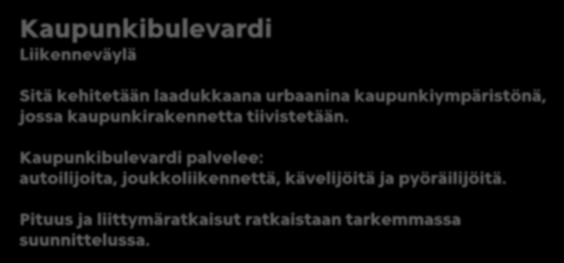 Mitä kaupunkibulevardi on?