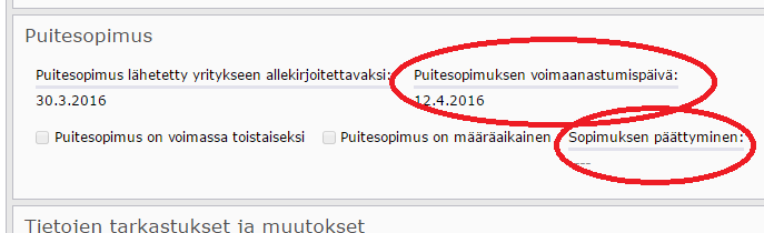 Miten tarkistan onko yrityksen kanssa tehty puitesopimus? 1. Kirjaudu normaaleilla tunnuksillasi Wilmaan (https://wilma.sedu.fi linkki löytyy myös intrasta) 2. Avaa Yritykset välilehti 3.