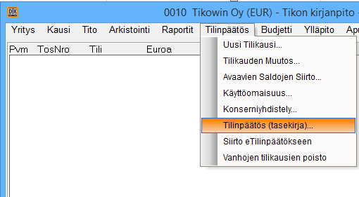 TILINPÄÄTÖSASIAKIRJAT (aik.